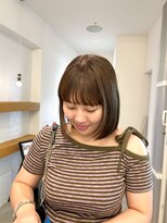 ラブハーツアンドビー 梅田EST(luve heart's And Be) ワンカラーベージュボブ