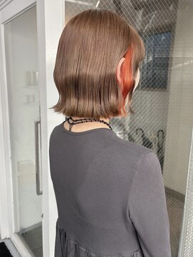 カシェル(cashel) ベージュ/インナーカラー/オレンジ