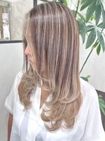 ベルヘアーデザイン 堺東(Belle hair Design)&nbsp;ハイライトレイヤーカットイルミナカラー20代30代40代堺東
