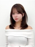 くびれレイヤー/顔まわりカット/レイヤーカット/小顔ヘア