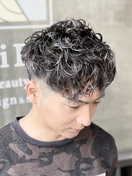 髪質改善　SPiRA  ASAHIGAOKA ハイライト＋スペインカール＋フェード