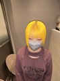ラフィス ヘアーピュール 梅田茶屋町店(La fith hair pur)&nbsp;圧倒的可愛い☆☆☆ビタミンイエロー×タイトボブ！Y2Kスタイル