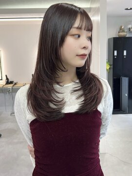 ソア 京都三条河原町(SOA) 透明感ピンクブラウン レイヤーカット