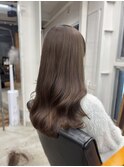 春にぴったりモカベージュ♪透明感たっぷりツヤ感ヘア