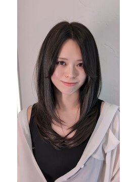 ウィーニード 名古屋(WENEED) 【Nao】Korean layer cut ×Natural smoky ash