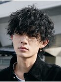 原宿ツイストスパイラルパーマメンズカットマッシュウルフfifth