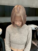 ミル 心斎橋(MIL) ハイトーンミルクティーグレージュ/髪質改善【心斎橋】