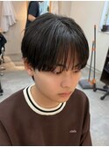 MEN'S/韓国ヘア/シースルーマッシュ/ラウンドマッシュ/下田
