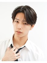 アクロス(AKROS)&nbsp;毛流れセンターパート　コンマバング