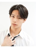 毛流れセンターパート コンマバング