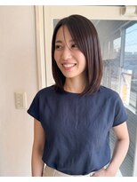 零秒女髪 千里丘店&nbsp;上品な艶とまとまりの髪質改善セミロング艶髪美髪髪質改善カラー