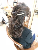 ロカット サロン(Roquat Salon) もこもこハーフアップアレンジ【ヘアアレンジ/立川/浴衣/袴】