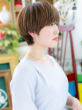 カバーヘア イヴ 戸頭店(COVER HAIR EVE) *EVE戸頭*3Dカラーで外国人風★マニッシュ丸みショートb