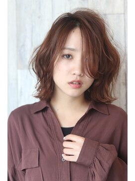 クシュ 所沢東口店(kusyu...) ダブルカラー×ハイライトカラー×メッシュカラー×こなれミディ