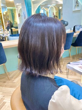 ロンドプランタン 恵比寿(Lond Printemps) 大人かわいい前下がりくびれヘアアースカラー