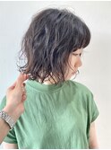【FOLK】リアルパーマ☆似合わせ波巻きミディアムボブ♪