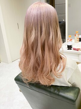 デイズ(days) コーラルピンクカラー　ピンクベージュカラー　ロングヘア