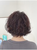 マッシュボブ×ウェーブパーマ
