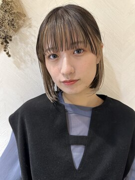 ロンド ストラーダ 心斎橋(Lond strada) シルキーベージュ×グレージュカラー【髪質改善/縮毛矯正】