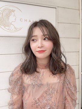 アミュレ ヘア サロン(Amule hair salon) ふんわりカールショコラアッシュヘルシーヘア40代梅ヶ丘美容室