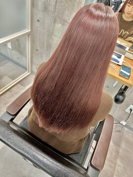 ネウィ 赤羽(newi) ロング×ピンクブラウン