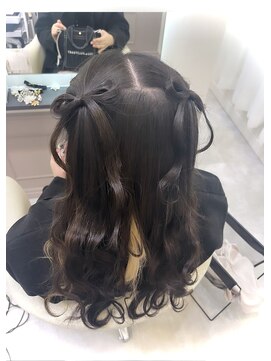 リアン(lien) 髪型リボンで可愛いめスタイル