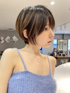ロンドブルーム 天神大名店(Lond Bloom) 20代30代大人ガーリーショートヘアチョコレートモードショート