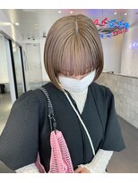 ゲーム 原宿店(GAME)&nbsp;ダブルカラーオレンジベージュカラーケアブリーチ韓国ハイトーン