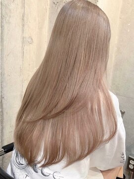 サイン 渋谷(SIGN) レイヤーカットインナーカラーイヤリングカラ一色落ち綺麗表参道