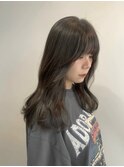 グレージュ/赤み消し/透明感カラー/レイヤースタイル