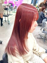 ユーフォリア 渋谷グランデ(Euphoria SHIBUYA GRANDE) ピンクカラー　髪質改善　うる艶　ストレート　10代20代