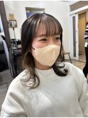 切りっぱなしボブ/美髪/ピンクブラウン[池袋/髪質改善]