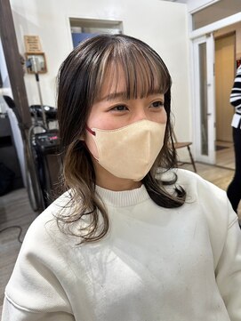 ラゴム 池袋(LAGOM) 切りっぱなしボブ/美髪/ピンクブラウン[池袋/髪質改善]