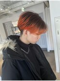 オレンジカラーグラデーションカラーセンターパート