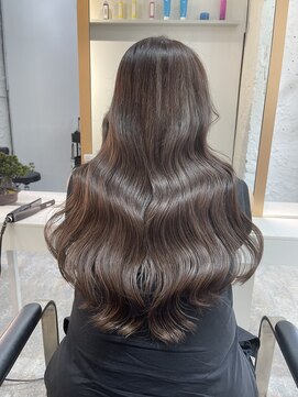 ブレンド 渋谷(BLend) マチルダボブ前髪ハイライトグレージュ