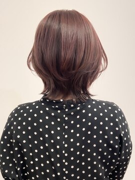 デザインカラー/レイヤーカット/ウェットヘア/オリーブベージュ