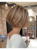30代40代50代絶壁解消ひし形小顔前下がりショートボブ【ERIKA】