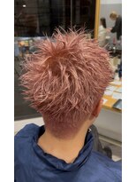 アヴァンス 広島本通店(AVANCE.)&nbsp;スパイキーショート×ハイトーンピンクベージュ