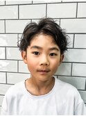 スパイラルパーマ　ボーイズカット　キッズカット