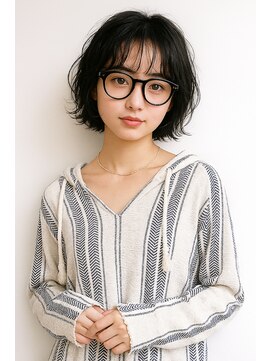 ラレイ ハラジュク(Lalei harajuku) 原宿レイヤーボブニュアンスパーマウェーブヘア20代30代40代50代