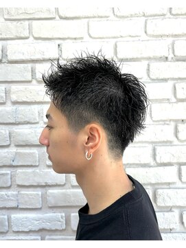 クリーブ 池袋(creeb) 刈り上げスパイキーショート、池袋、アップバング