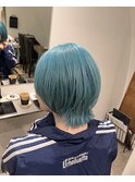 福岡 ブリーチ ベージュ グレージュ ダブルカラー ハイライト