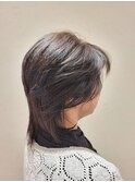 40代50代60代×ウルフ×ポイントパーマ×イノアカラー