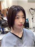 切っぱなしボブワンレングス