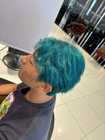 アース 南福島店(HAIR&MAKE EARTH)&nbsp;ワンブリーチ×緑