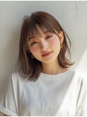 赤羽駅オリーブグレーココアベージュ小顔