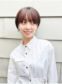 ショート/オリーブグレー/グランマッシュ/小顔/前髪/顔周り/立川