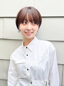 ロンド レグリーズ 立川(Lond leglise) ショート/オリーブグレー/グランマッシュ/小顔/前髪/顔周り/立川