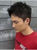 MEN’S HAIR/サーフカール/刈り上げセンターパート/伊勢崎