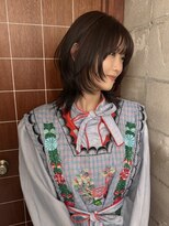 マイル 渋谷(mile)&nbsp;深めボルドーカラー×ミディアムレイヤー